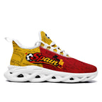 Custom 2026 World Cup Spain Sneakers DIY Country Flag Running Shoes Lightweight Sport Shoes Gift for Football Fans Personalized Team Name and Logo FN003-F027068-2