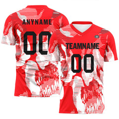 Custom Red Soccer Sets Jersey Personalized SCJ101-D28002