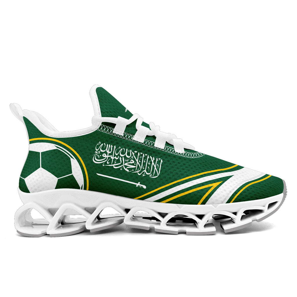 Custom Saudi Arabia 2026 World Cup Sneakers DIY Country Flag Running Shoes Lightweight Sport Shoes Gift for Football Fans Personalized Team Name and Logo FN003XD-F009100-4