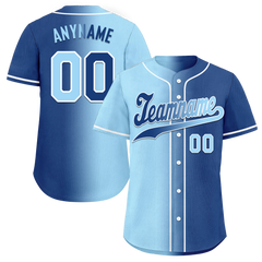 Custom Blue Gradient Fashion Personalized Authentic Baseball Jersey BSBJ01-D0a7078