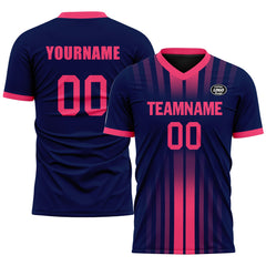 Custom Blue Pink Soccer Sets Jersey Personalized SCJ101-D020131-1