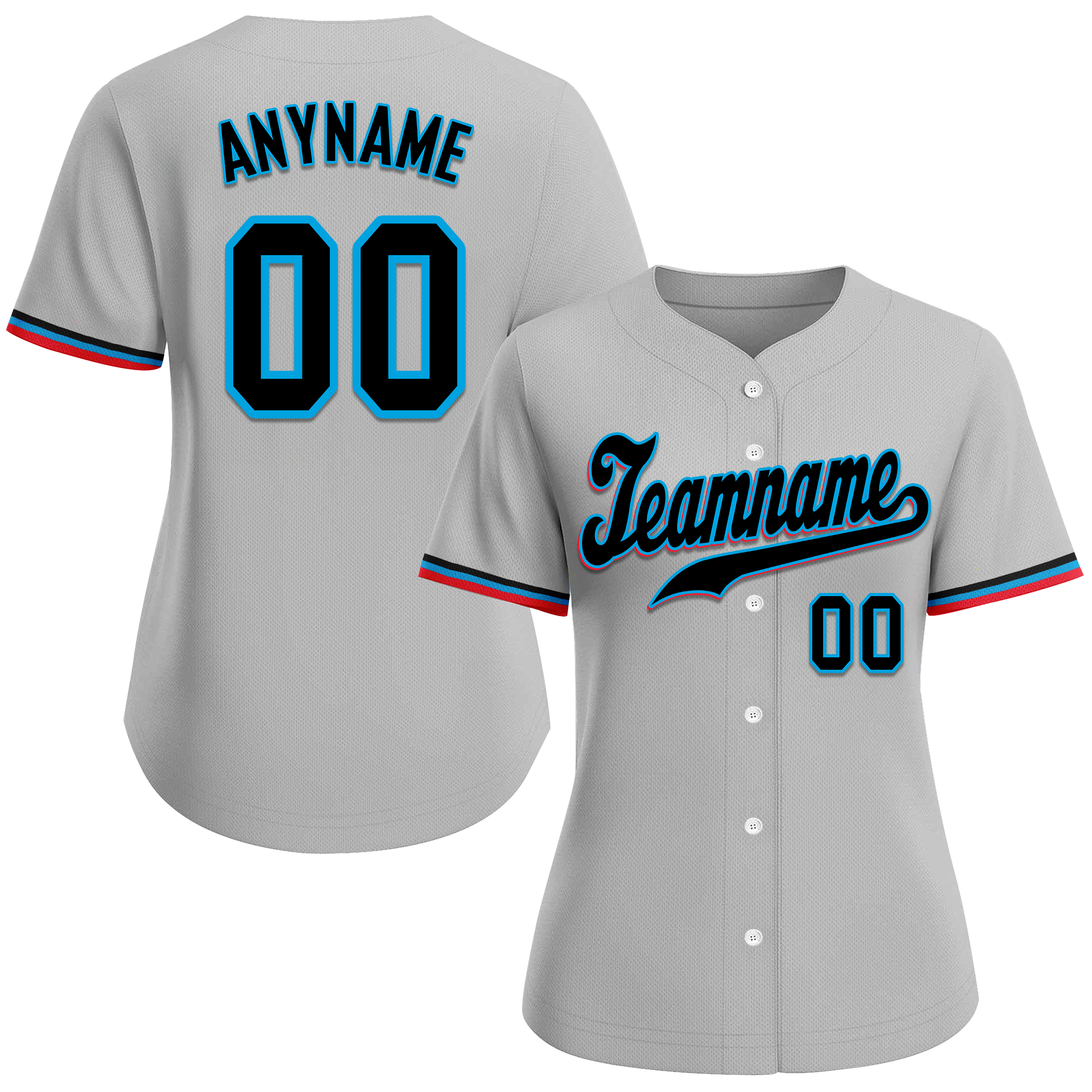 Custom Grey Classic Style Black Personalized Authentic Baseball Jersey BSBJ01-bd0facf