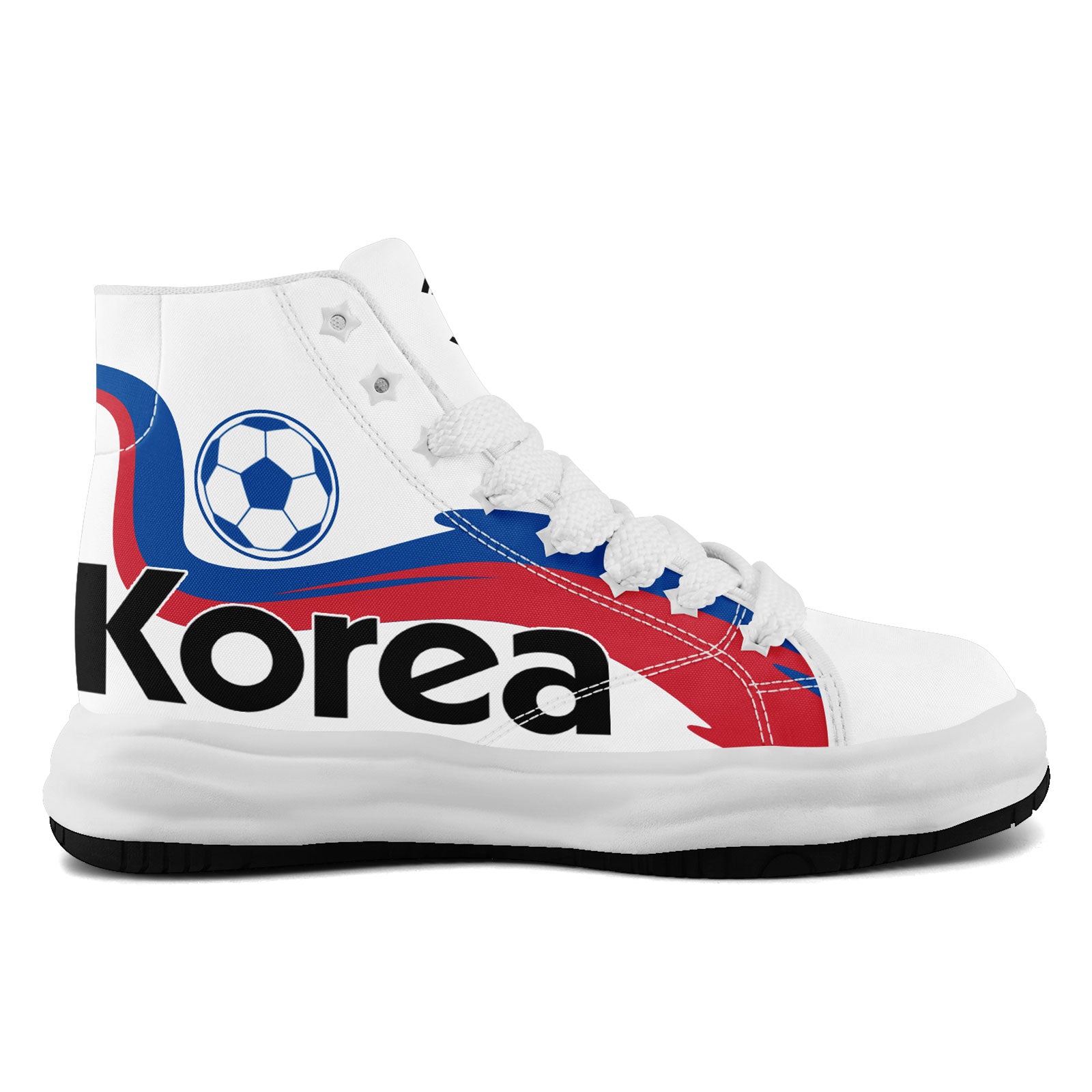 Custom South Korea 2026 World Cup Sneakers DIY Country Flag Running Shoes Lightweight Sport Shoes Gift for Football Fans Personalized Team Name and Logo FN039-F009106-3