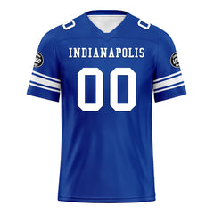 Custom Royal Indianapolis Personalized Authentic Football Jersey FBJ02-D020256-26