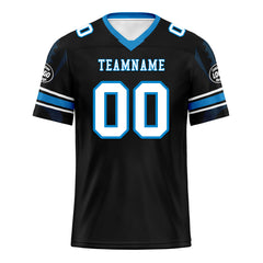 Custom Black Carolina Personalized Authentic Football Jersey FBJ02-D025033-3