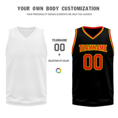 Custom Black Blue Orange City Edition Personalized Sports Uniform Authentic Basketball Jersey BBJ01-D06101-21