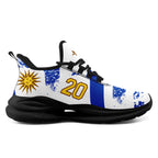 Custom Uruguay 2026 World Cup Sneakers DIY Country Flag Running Shoes Lightweight Sport Shoes Gift for Football Fans Personalized Team Name and Logo FN079-F009123-9