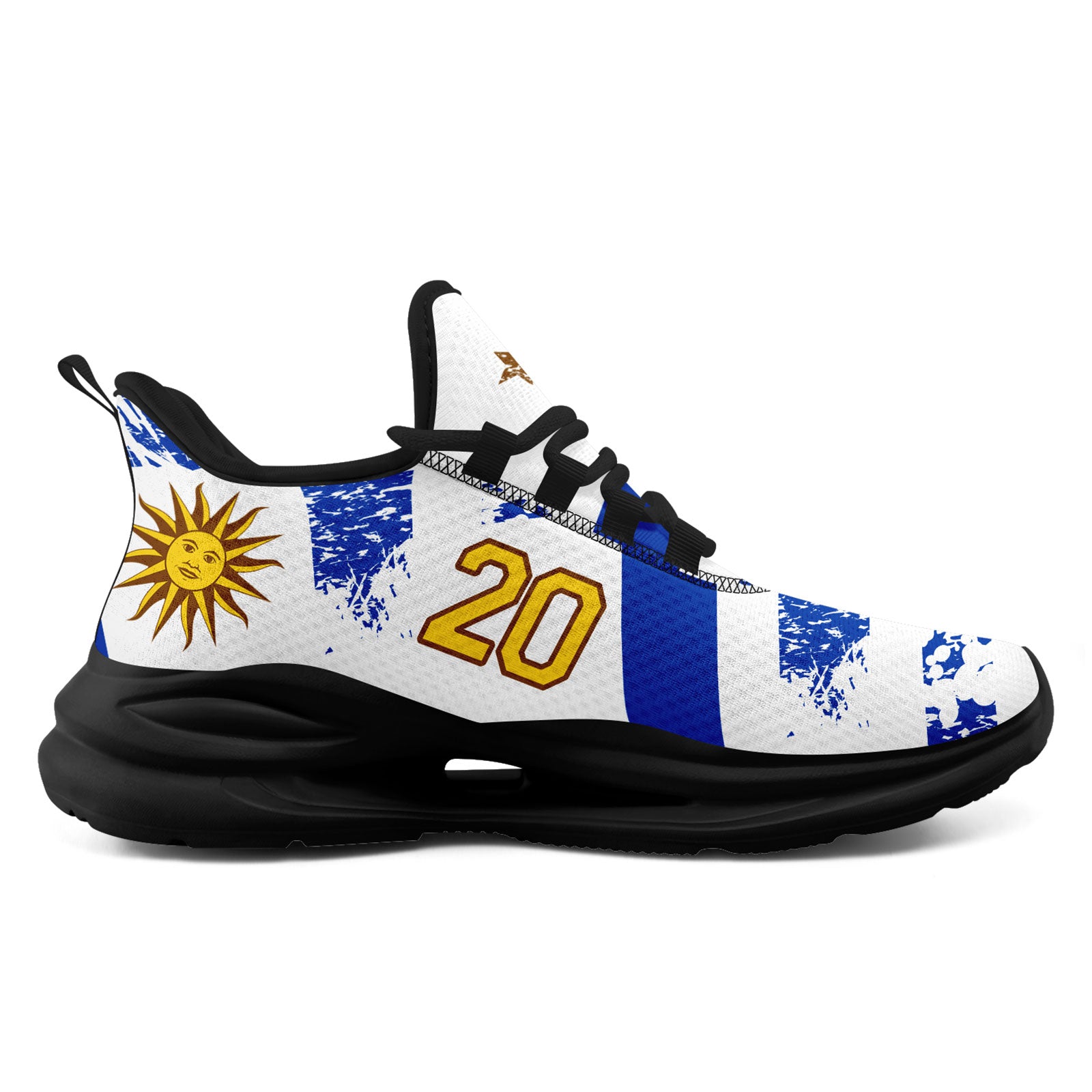Custom Uruguay 2026 World Cup Sneakers DIY Country Flag Running Shoes Lightweight Sport Shoes Gift for Football Fans Personalized Team Name and Logo FN079-F009123-9