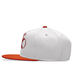 Custom White Red Florida Hat Sport Design Cap Stitched Adjustable Personalized PR067B-D028017-15