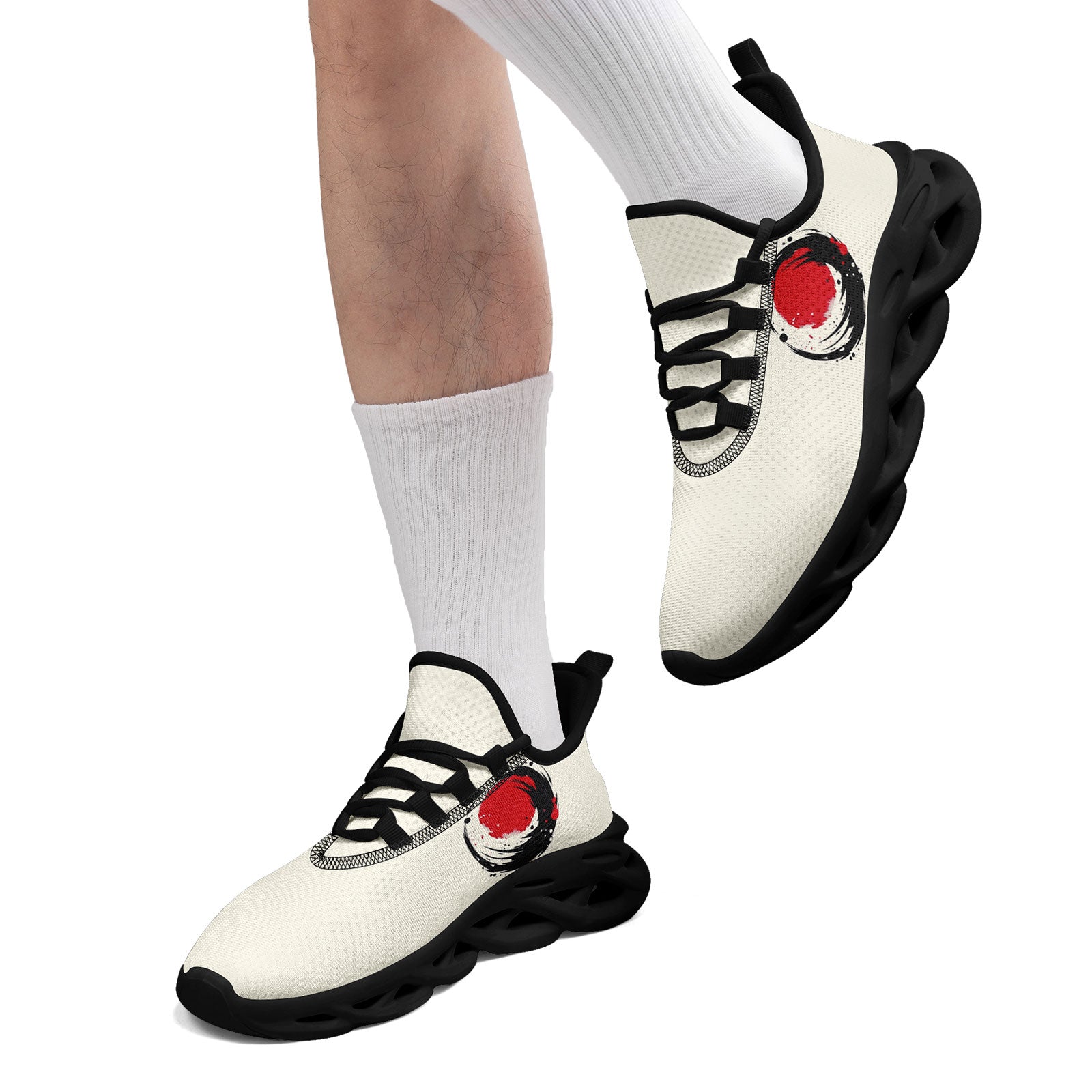 Custom Japan 2026 World Cup Sneakers DIY Country Flag Running Shoes Lightweight Sport Shoes Gift for Football Fans Personalized Team Name and Logo FN003-F025044-6