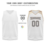 Custom White Gold City Edition Personalized Sports Uniform Authentic Basketball Jersey BBJ01-D06101-5