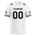 Custom White Orange Cleveland Football Jersey and Firesoul Sports Shoes Combo Offer Personalized Combo ZH-D020273-8