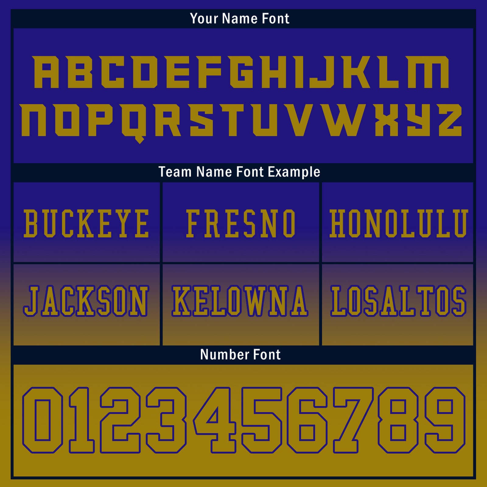 Custom Blue Yellow Fade Fashion Baltimore High-Performance American Football Jersey FBJ06-D020252-2