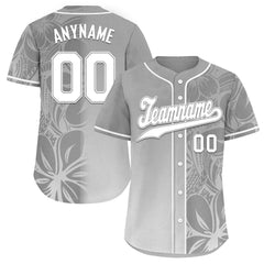 Custom Gray Classic Style Personalized Authentic Baseball Jersey BSBJ01-D020160-8