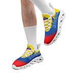 Custom Ecuador 2026 World Cup Sneakers DIY Country Flag Running Shoes Lightweight Sport Shoes Gift for Football Fans Personalized Team Name and Logo FN003-F009077-5