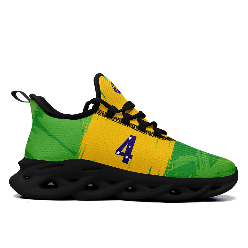 Custom 2026 World Cup Brazil Sneakers DIY Country Flag Running Shoes Lightweight Sport Shoes Gift for Football Fans Personalized Team Name and Logo FN003-F027077-1