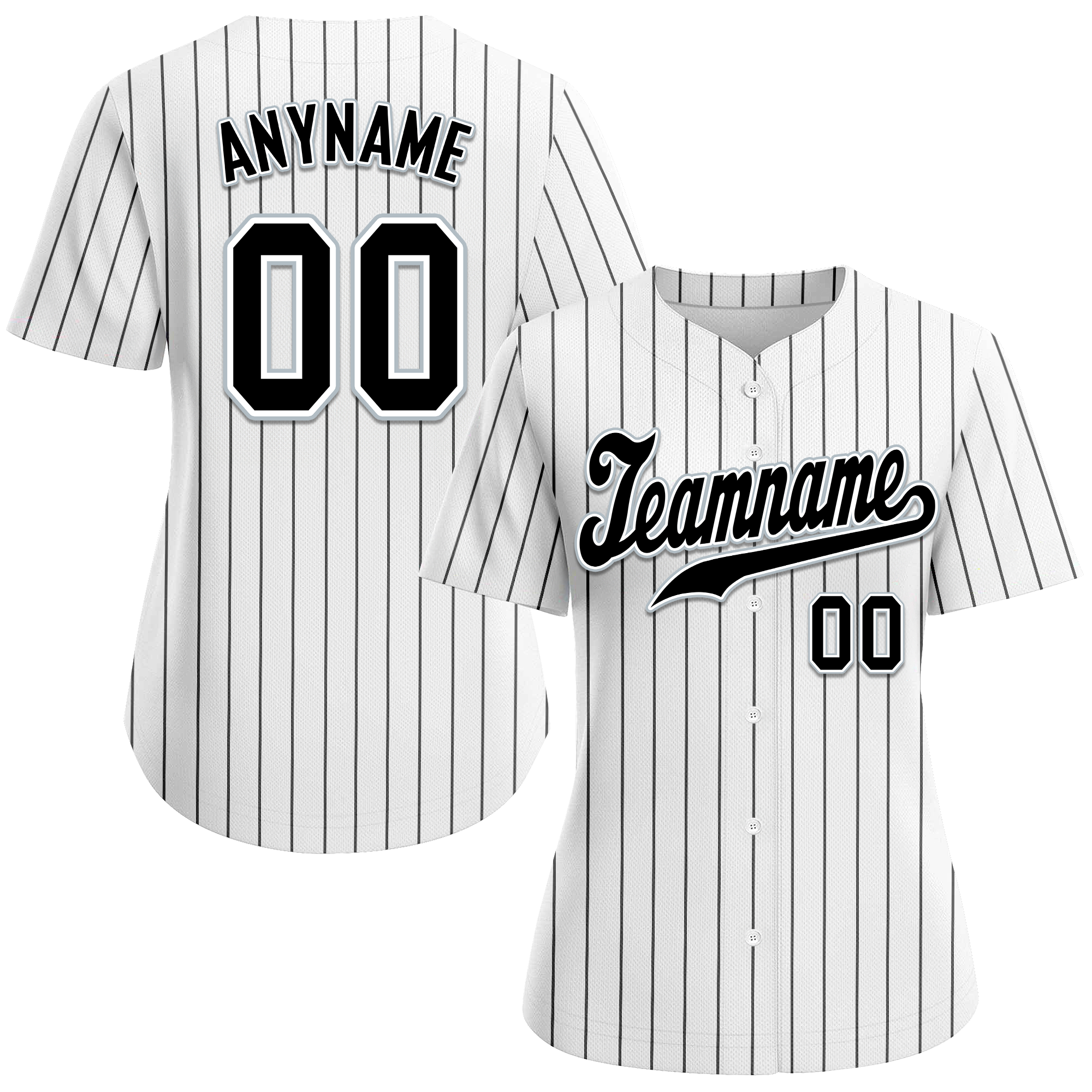 Custom White Classic Style Black Personalized Authentic Baseball Jersey BSBJ01-bd0faa8