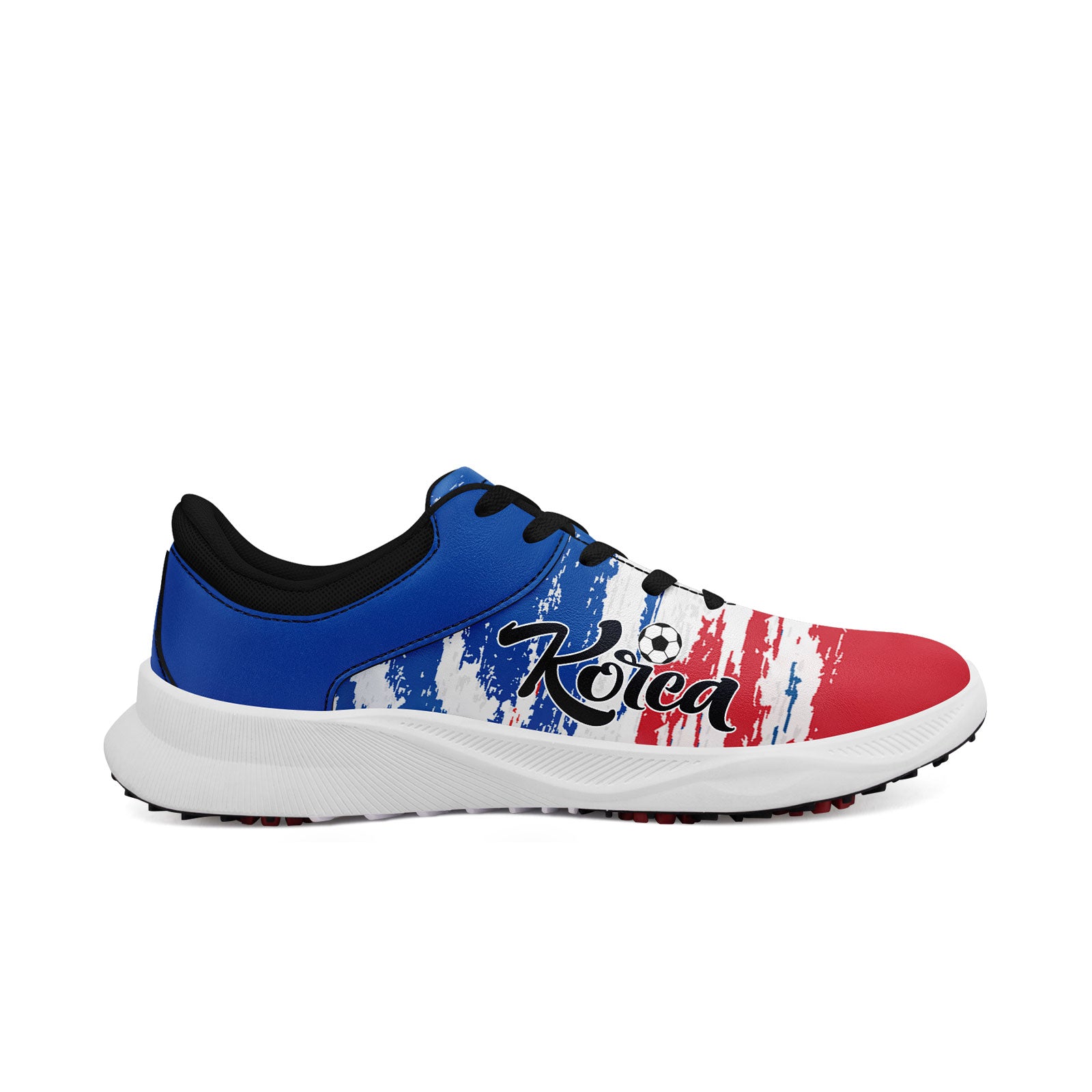Custom South Korea 2026 World Cup Sneakers DIY Country Flag Running Shoes Lightweight Sport Shoes Gift for Football Fans Personalized Team Name and Logo FN062-F009110-2