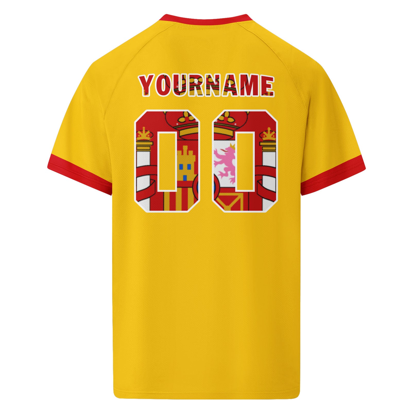 Custom Spain 2026 World Cup Football Shirt Customized Soccer Jersey for Fans Add Your Name & Number FZ190-F025072-3