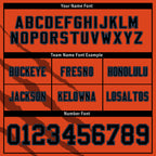 Custom Black Orange Illinois High-Performance American Football Jersey FBJ06-D023001-7