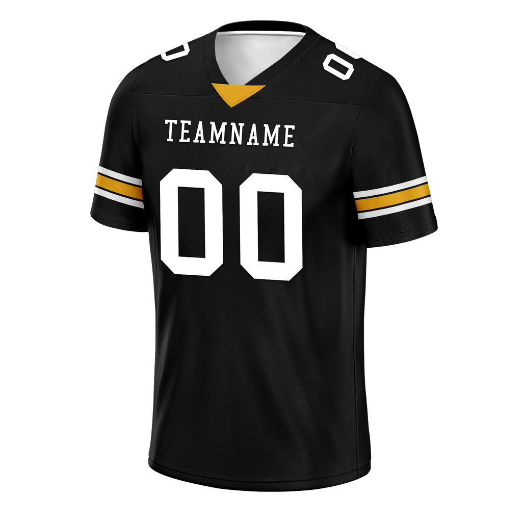 Custom Black Classic Style Personalized Authentic Football Jersey FBJ02-bd0a70a8