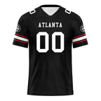 Custom Black Atlanta Personalized Authentic Football Jersey FBJ02-D020256-2