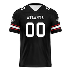 Custom Black Atlanta Personalized Authentic Football Jersey FBJ02-D020256-2