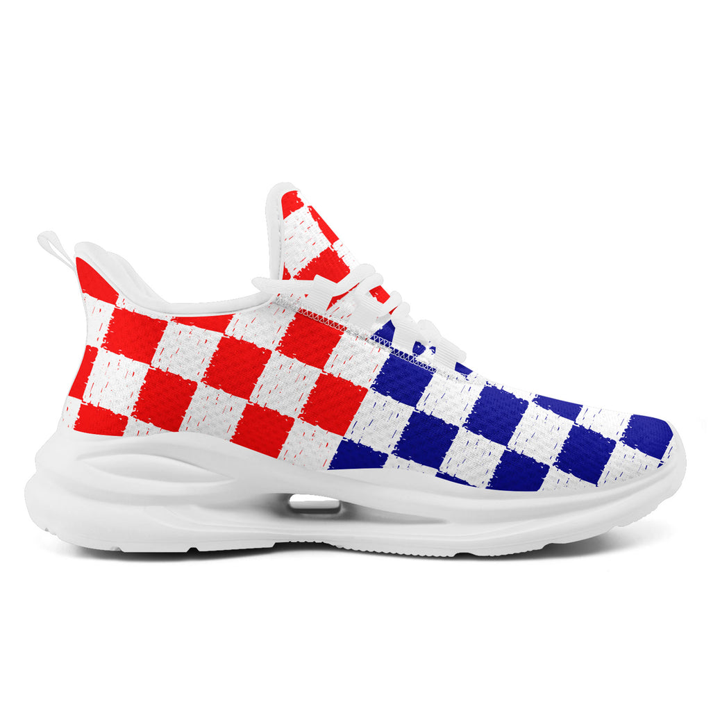 Custom Croatia 2026 World Cup Sneakers DIY Country Flag Running Shoes Lightweight Sport Shoes Gift for Football Fans Personalized Team Name and Logo FN079-F009105-2