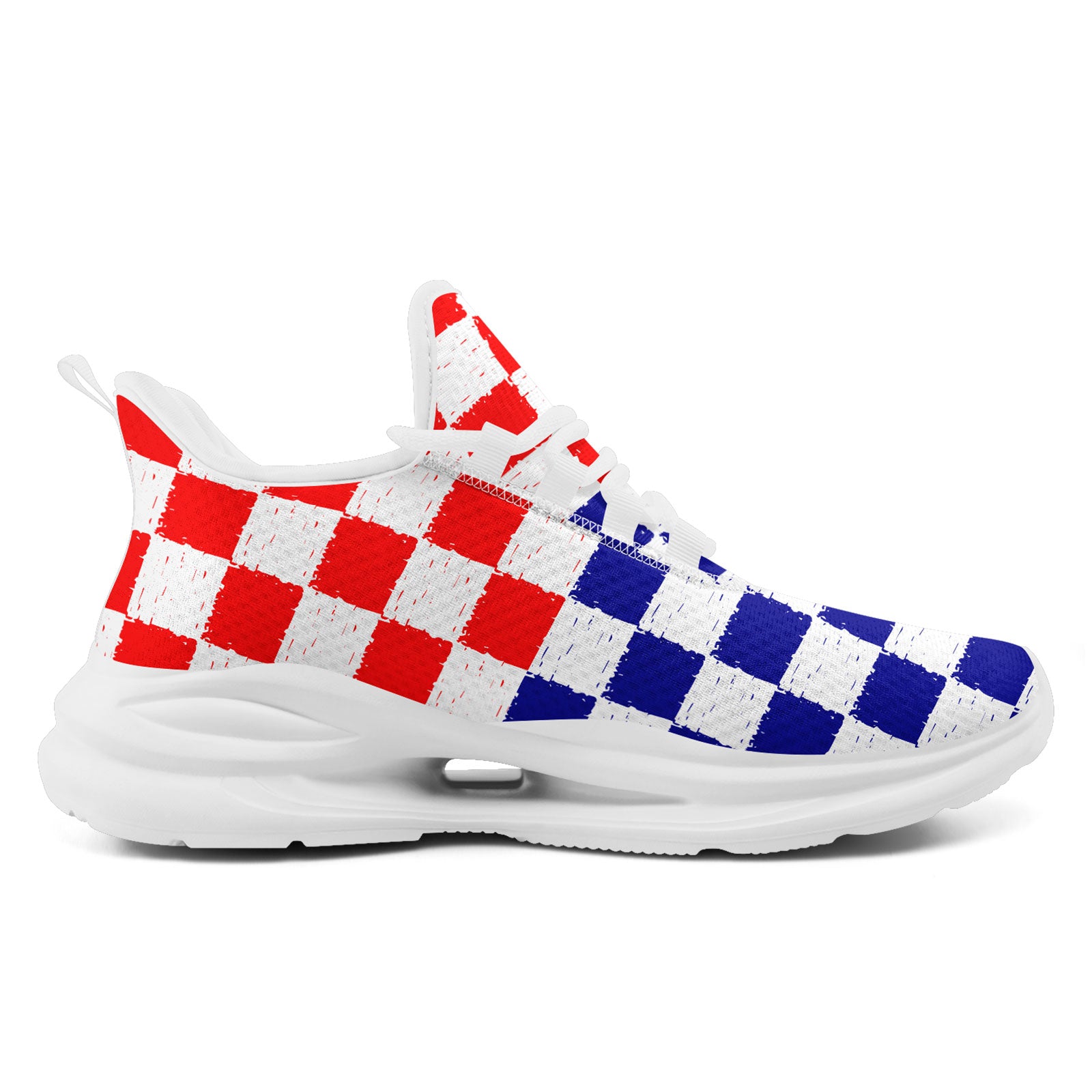 Custom Croatia 2026 World Cup Sneakers DIY Country Flag Running Shoes Lightweight Sport Shoes Gift for Football Fans Personalized Team Name and Logo FN079-F009105-2