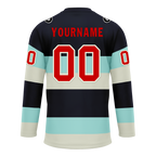 Custom Black White Personalized Hockey Jersey HCKJ01-D0a70db