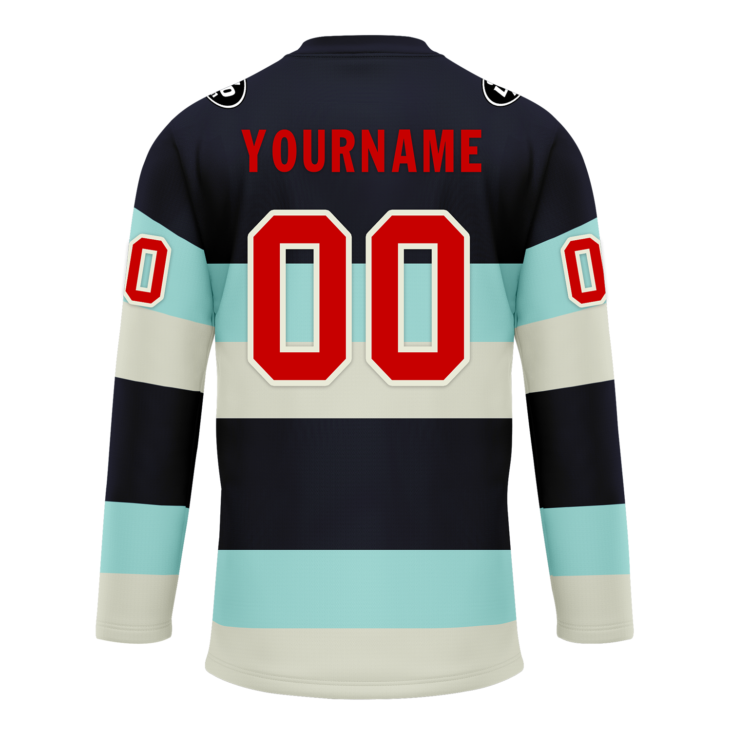Custom Black White Personalized Hockey Jersey HCKJ01-D0a70db