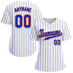 Custom White Classic Style Blue Personalized Authentic Baseball Jersey BSBJ01-bd0fac8