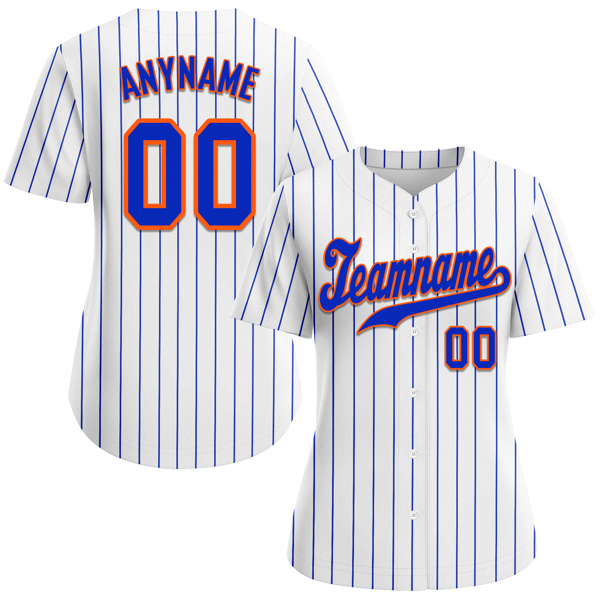 Custom White Classic Style Blue Personalized Authentic Baseball Jersey BSBJ01-bd0fac8