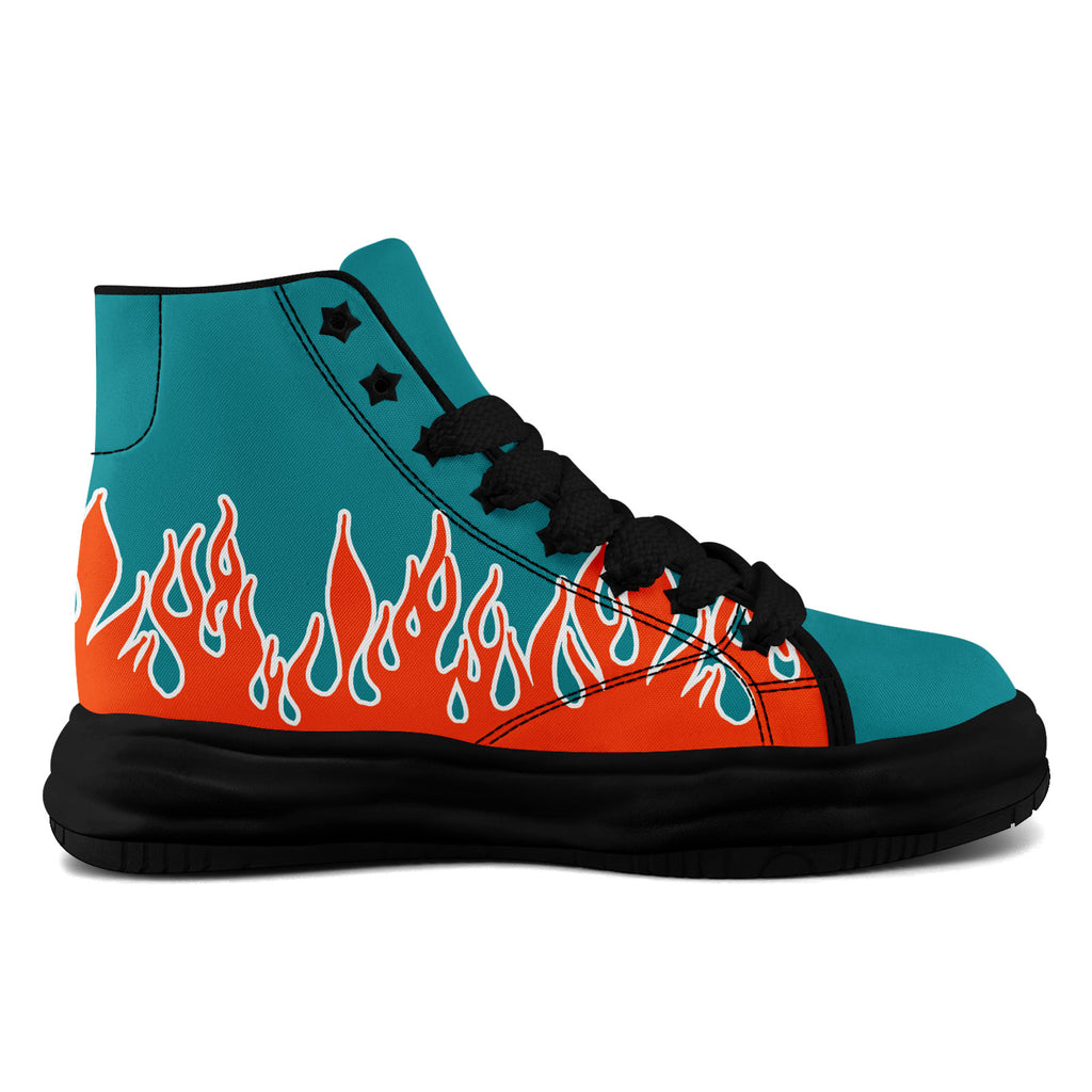 Custom Green Orange Miami Football Jersey and Firesoul Sports Shoes Combo Offer Personalized Combo ZH-D020273-24