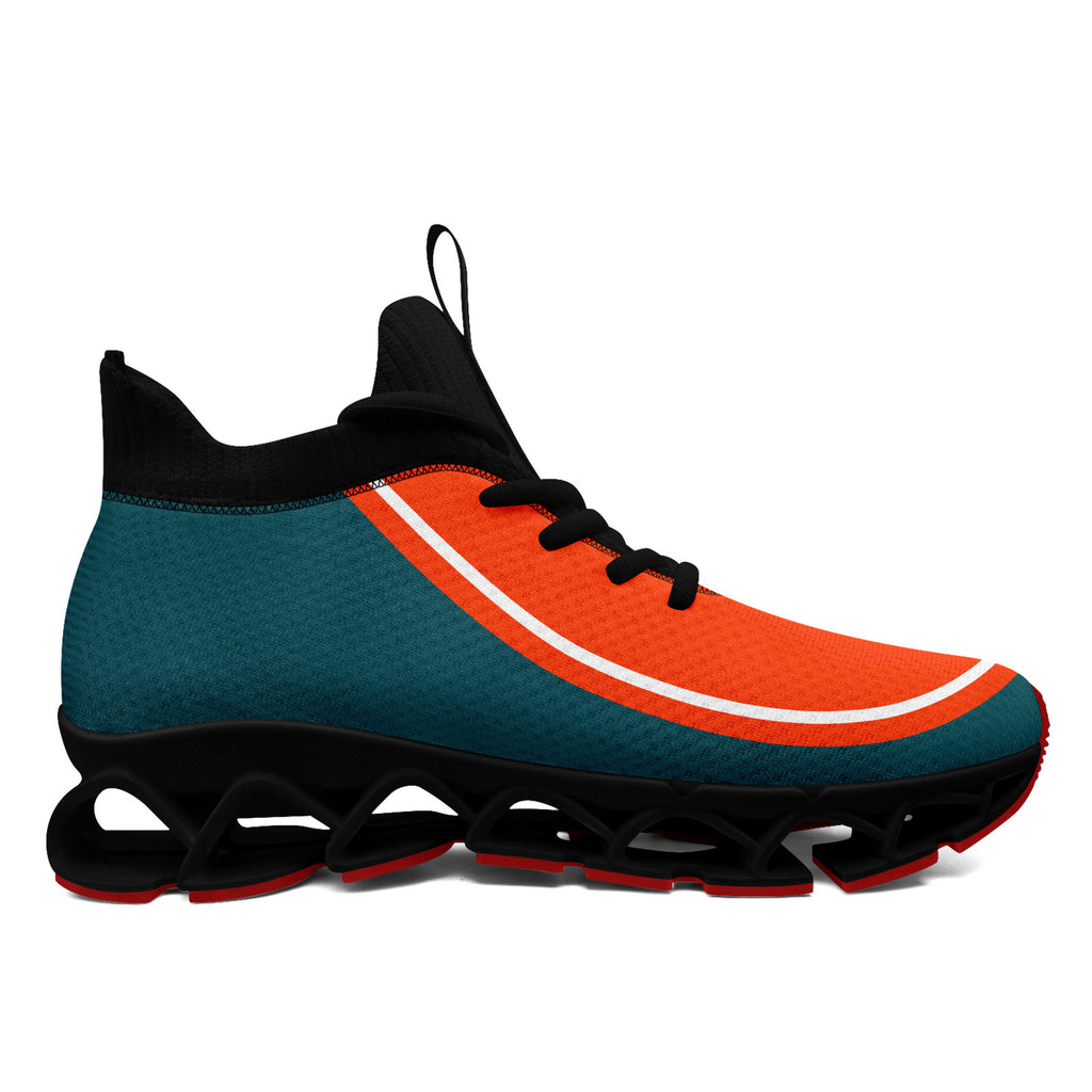 Custom Green Orange Maxsoul Shoes Personalized Sneaker FN030XD-D020388-6