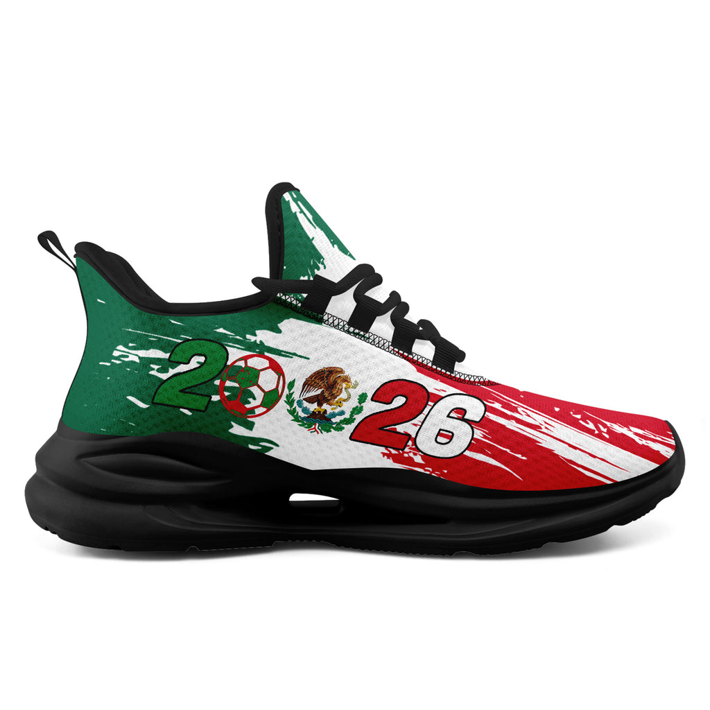 Custom 2026 World Cup Mexico Sneakers DIY Country Flag Running Shoes Lightweight Sport Shoes Gift for Football Fans Personalized Team Name and Logo FN079-F023046-1