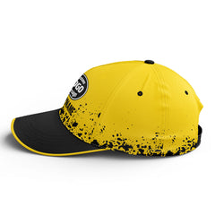 Custom Black Yellow Hat Sport Design Cap Stitched Adjustable Personalized YW061-D020231-7