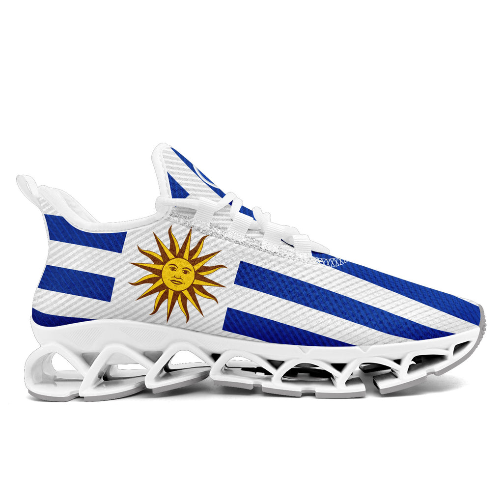 Custom Uruguay 2026 World Cup Sneakers DIY Country Flag Running Shoes Lightweight Sport Shoes Gift for Football Fans Personalized Team Name and Logo FN003XD-F009085-4