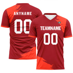 Custom Red Soccer Sets Jersey Personalized SCJ101-D28031