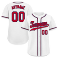 Custom White Classic Style Red Personalized Authentic Baseball Jersey BSBJ01-bd0facb