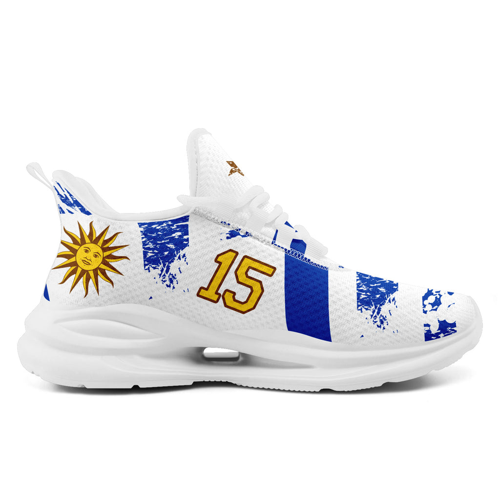 Custom Uruguay 2026 World Cup Sneakers DIY Country Flag Running Shoes Lightweight Sport Shoes Gift for Football Fans Personalized Team Name and Logo FN079-F009123-1