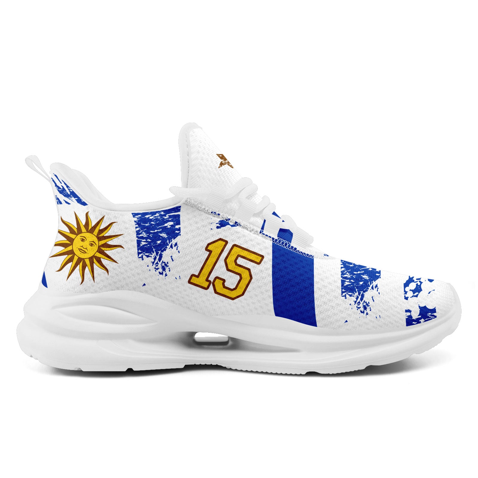 Custom Uruguay 2026 World Cup Sneakers DIY Country Flag Running Shoes Lightweight Sport Shoes Gift for Football Fans Personalized Team Name and Logo FN079-F009123-1