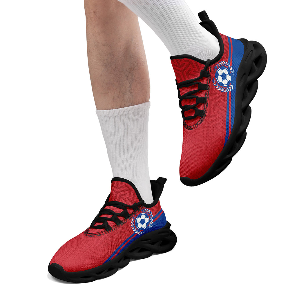 Custom South Korea 2026 World Cup Sneakers DIY Country Flag Running Shoes Lightweight Sport Shoes Gift for Football Fans Personalized Team Name and Logo FN003-F009130-4
