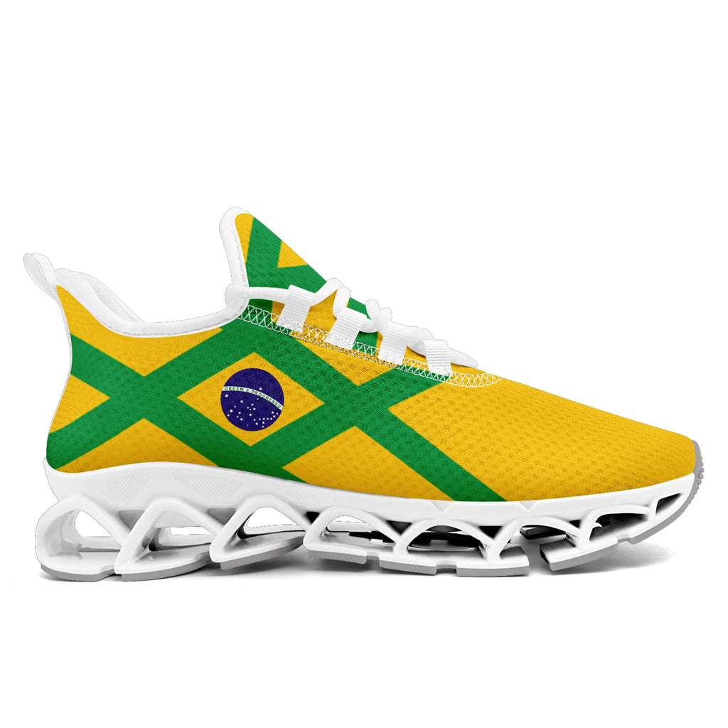 Custom 2026 World Cup Brazil Sneakers DIY Country Flag Running Shoes Lightweight Sport Shoes Gift for Football Fans Personalized Team Name and Logo FN003XD-F027047-4