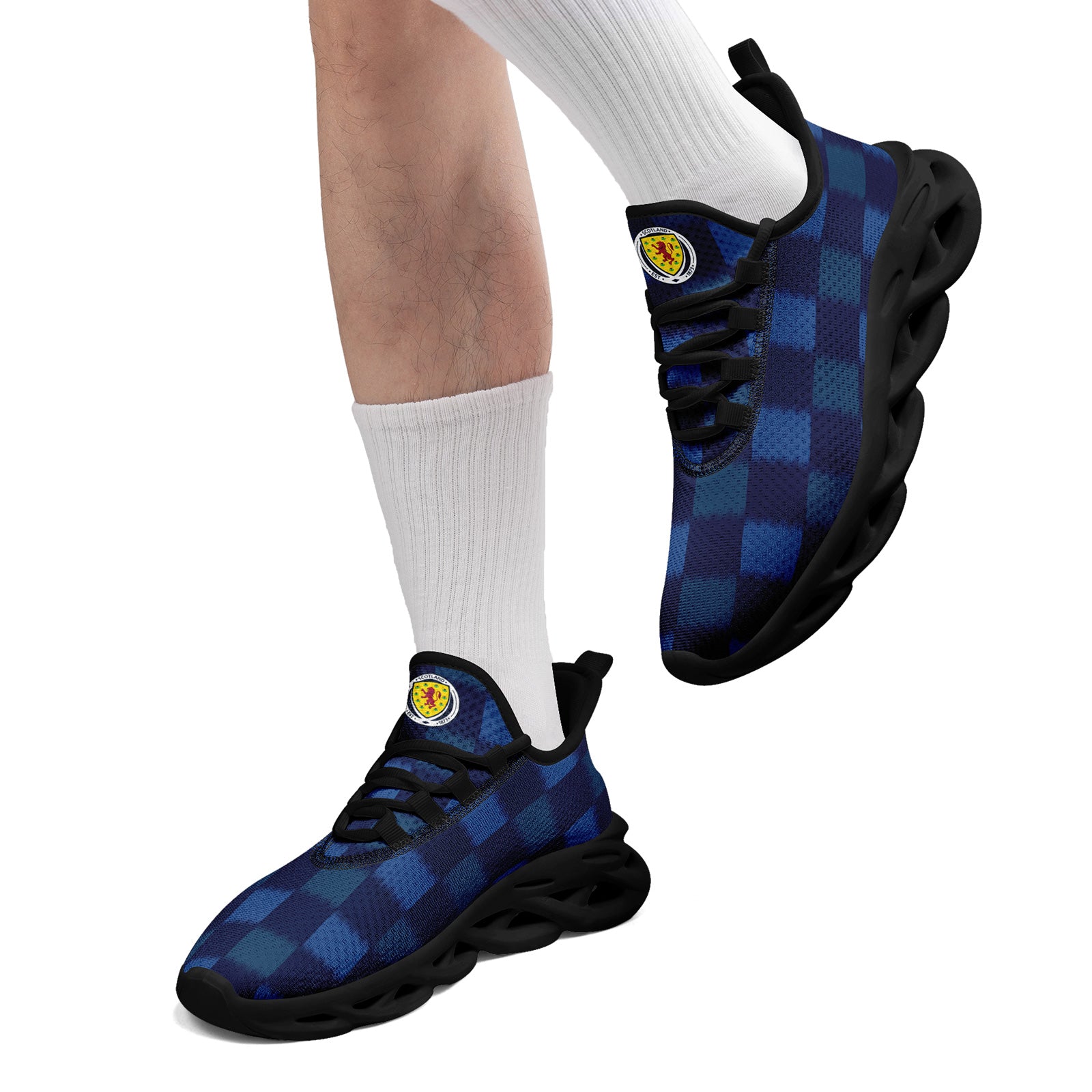 Custom Scotland 2026 World Cup Sneakers DIY Country Flag Running Shoes Lightweight Sport Shoes Gift for Football Fans Personalized Team Name and Logo FN003-F020027-2