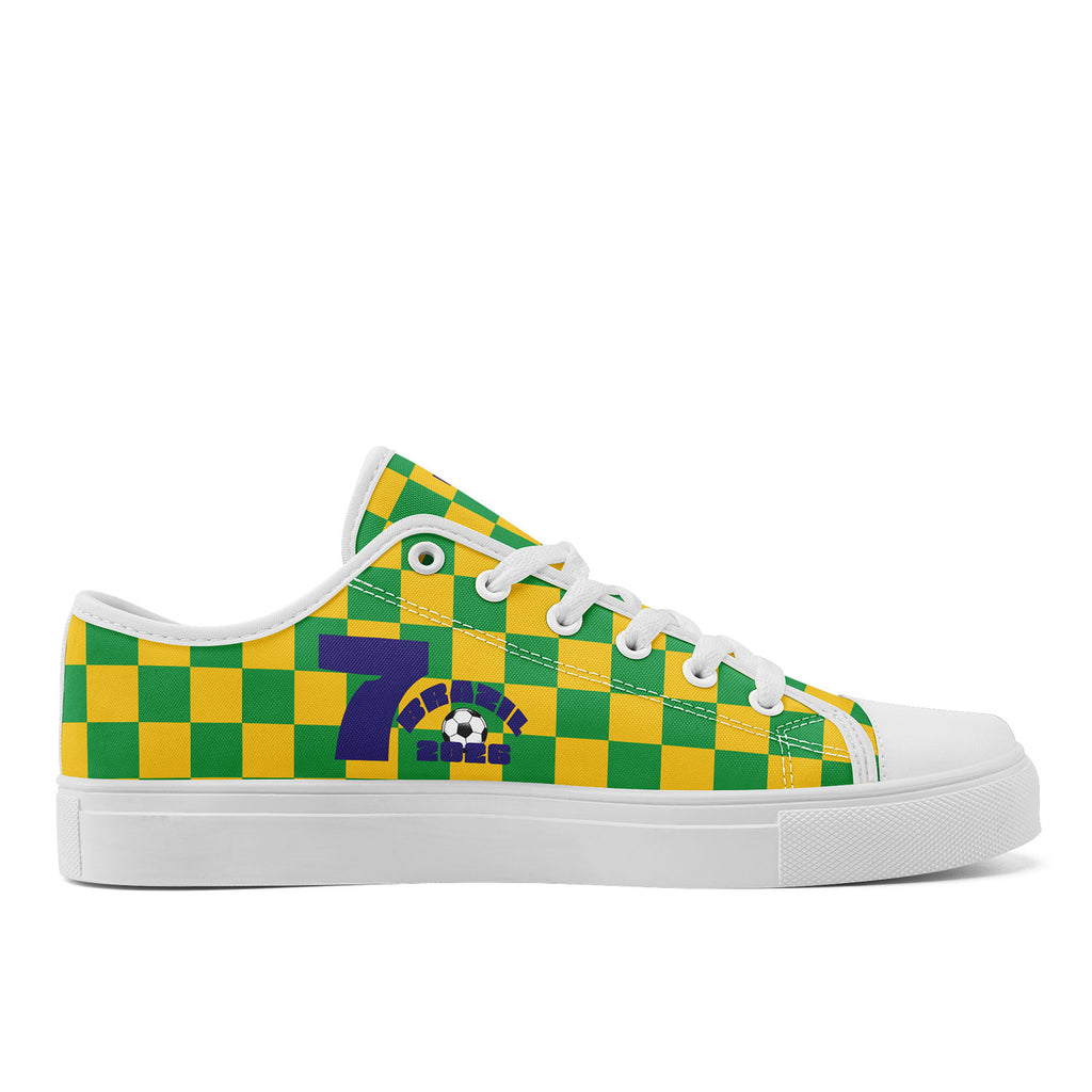 Custom 2026 World Cup Brazil Sneakers DIY Country Flag Running Shoes Lightweight Sport Shoes Gift for Football Fans Personalized Team Name and Logo FN027-F027054-4