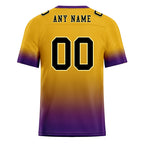 Custom Purple Gold Fade Fashion Personalized Authentic Football Jersey FBJ02-D06095