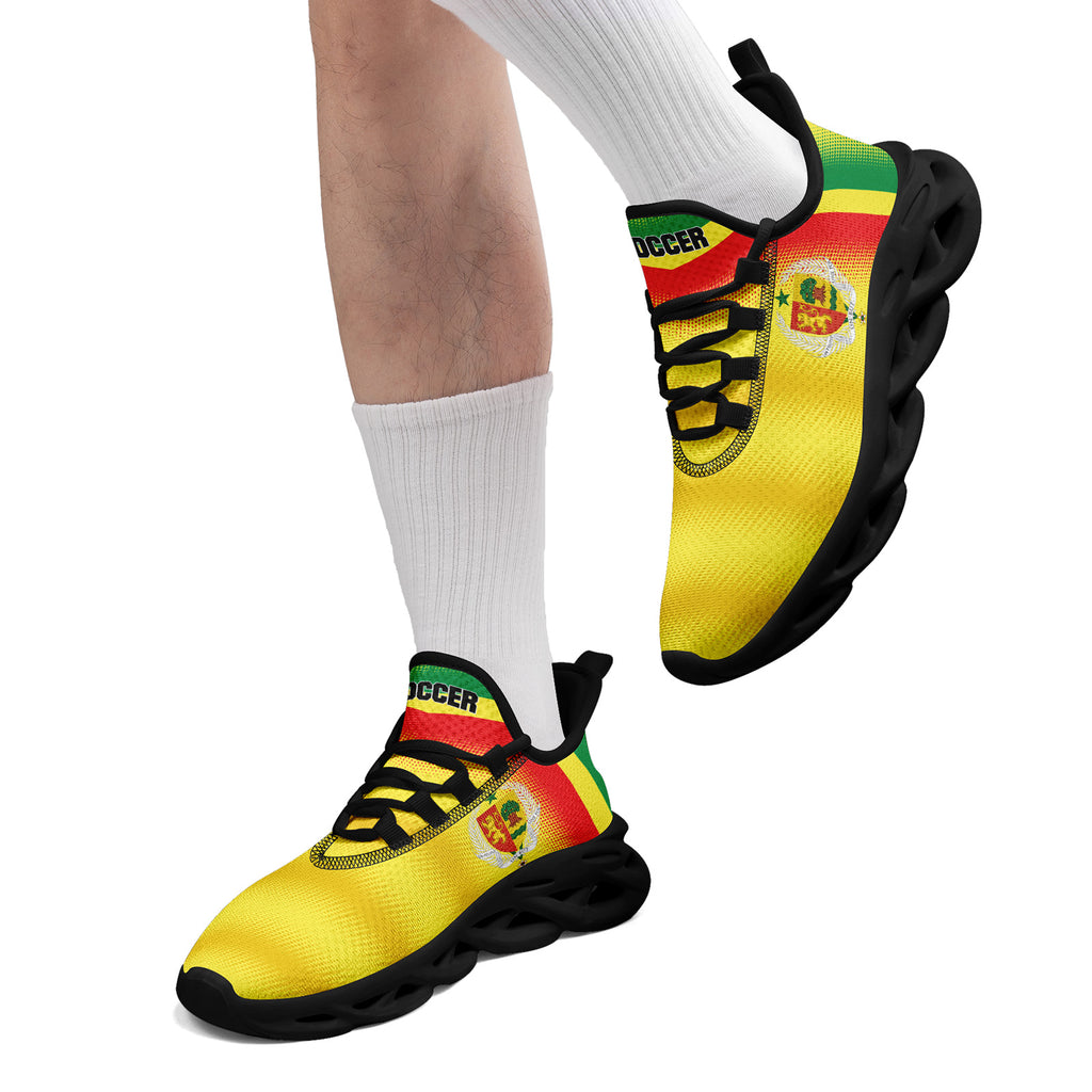 Custom Senegal 2026 World Cup Sneakers DIY Country Flag Running Shoes Lightweight Sport Shoes Gift for Football Fans Personalized Team Name and Logo FN003-F009094-5