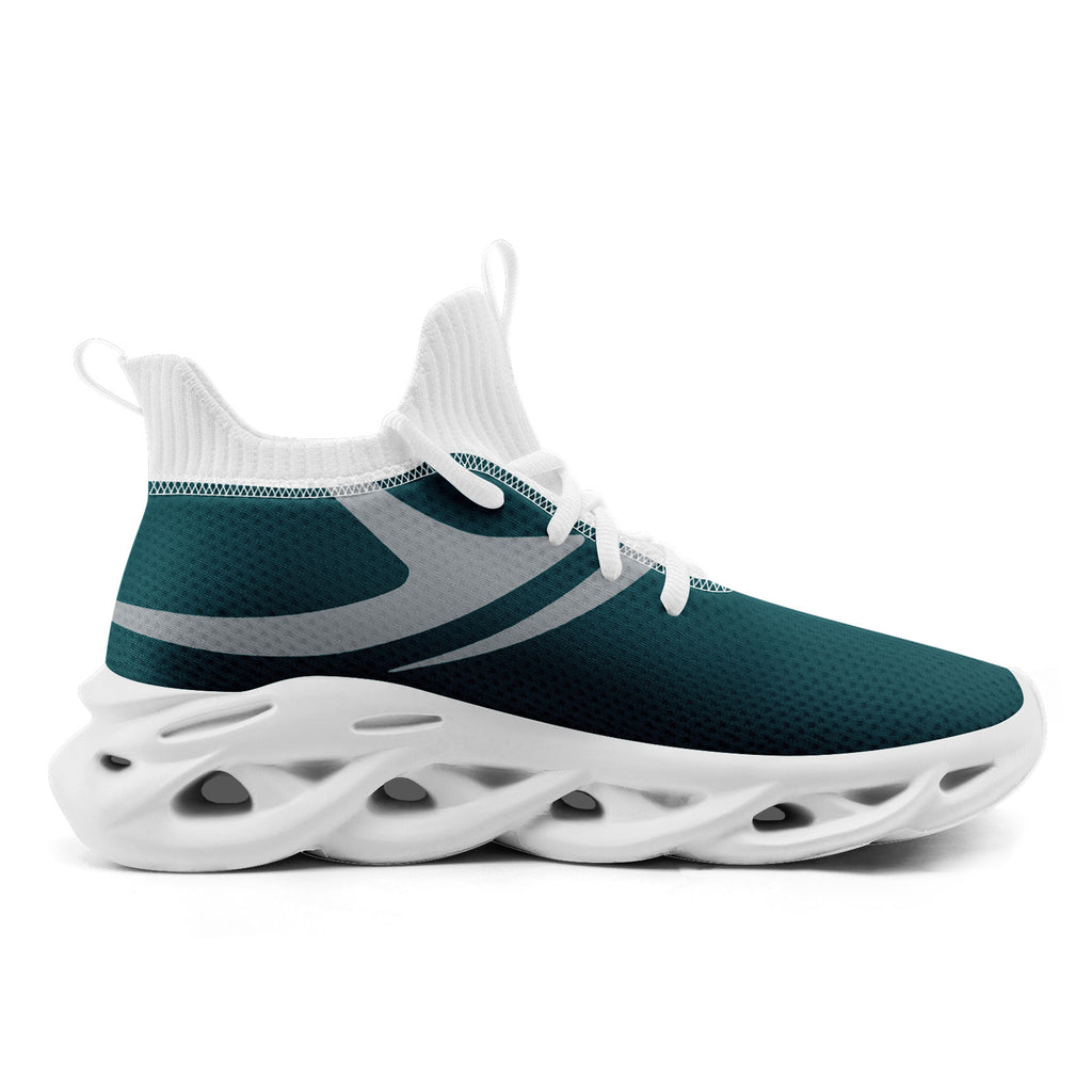 Custom Green Philadelphia Football Jersey and Sports Shoes Combo Offer Personalized Combo ZH-D025008-21