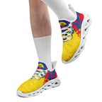 Custom Ecuador 2026 World Cup Sneakers DIY Country Flag Running Shoes Lightweight Sport Shoes Gift for Football Fans Personalized Team Name and Logo FN003-F009077-1